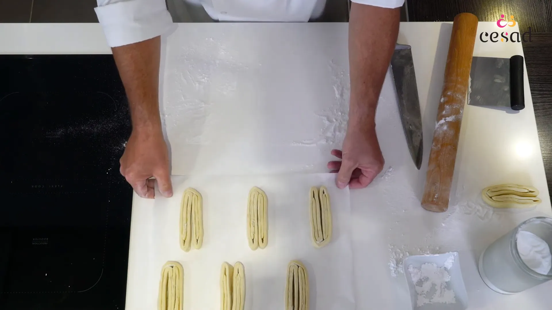 Cuisson des palmiers