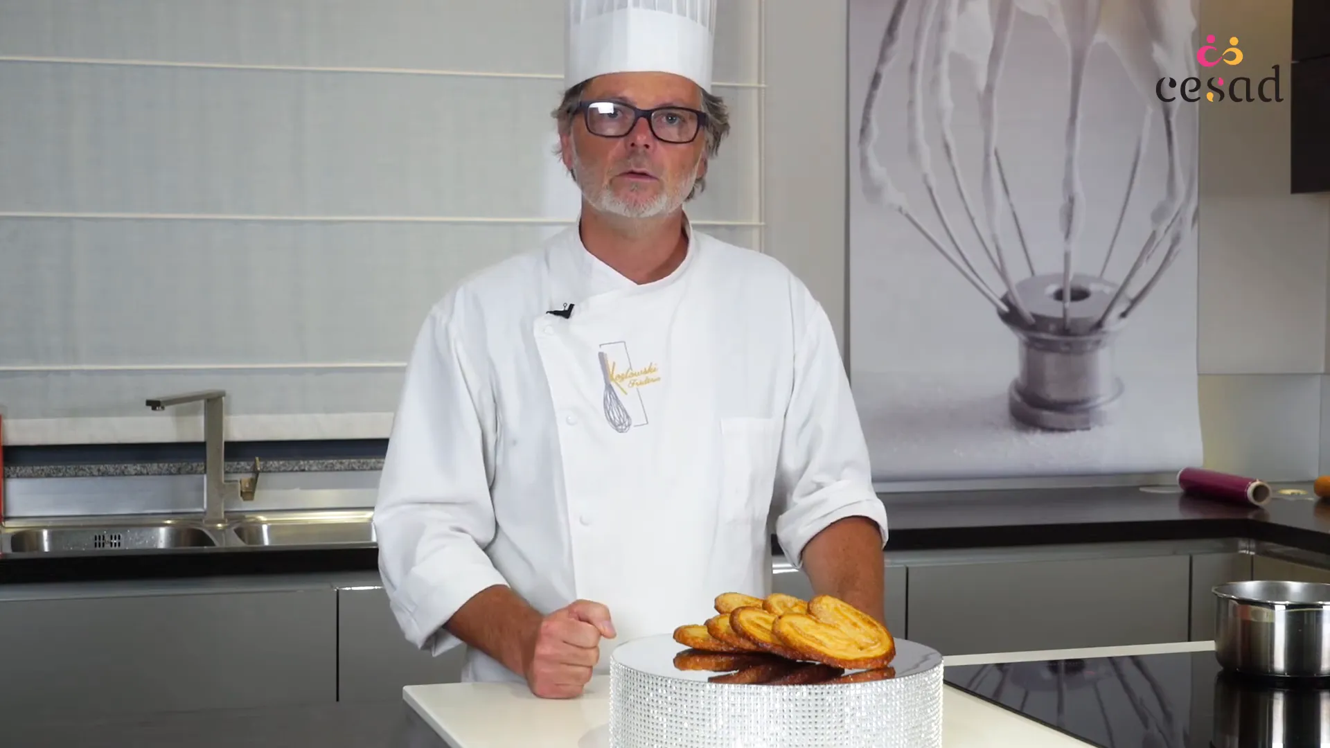 Palmiers présentés sur un plat