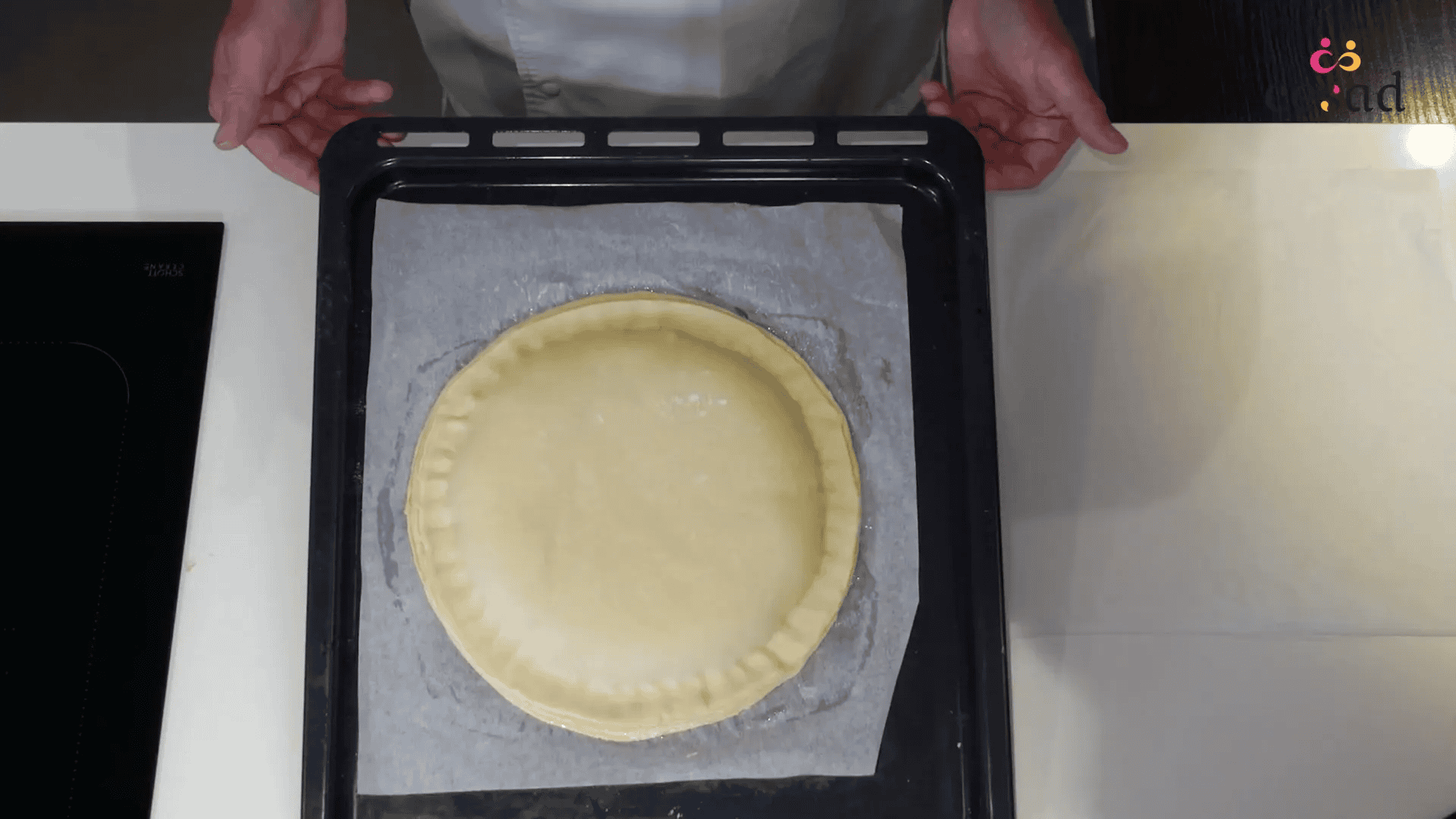 Galette prête à être congelée
