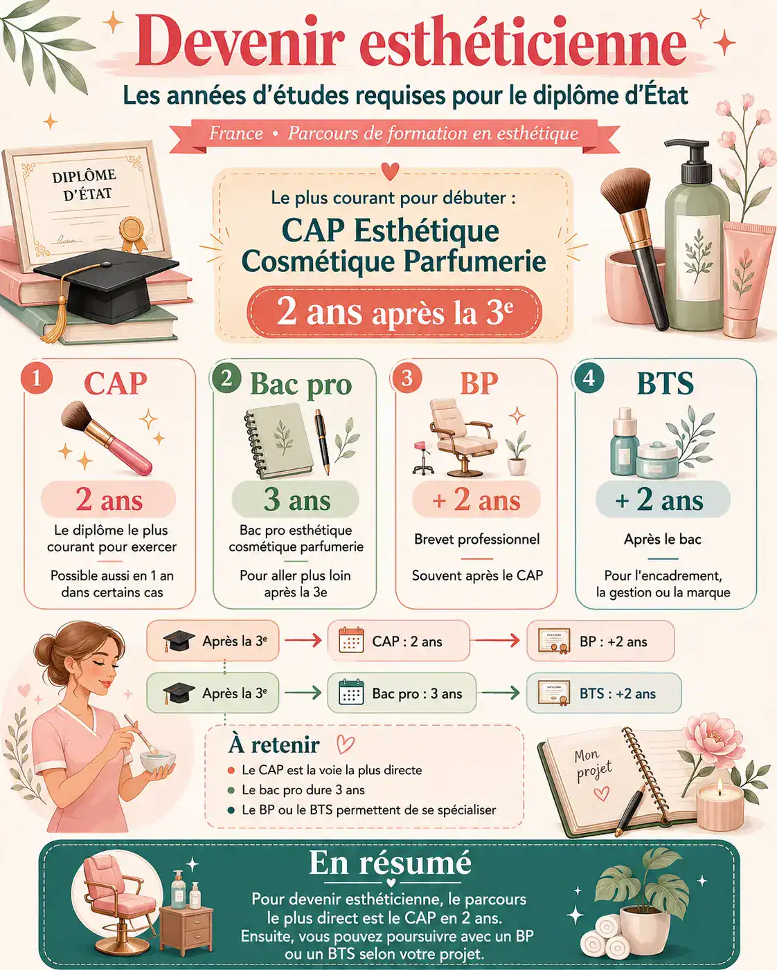 Devenir esthéticienne