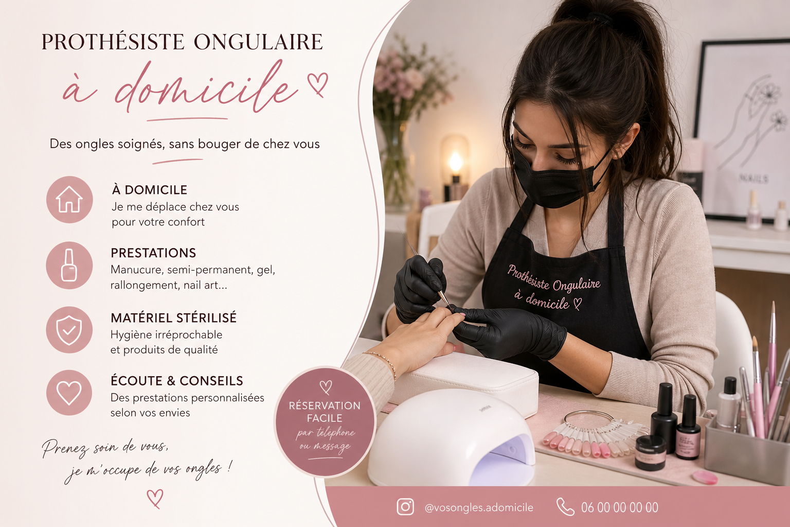 prothésiste ongulaire à domicile
