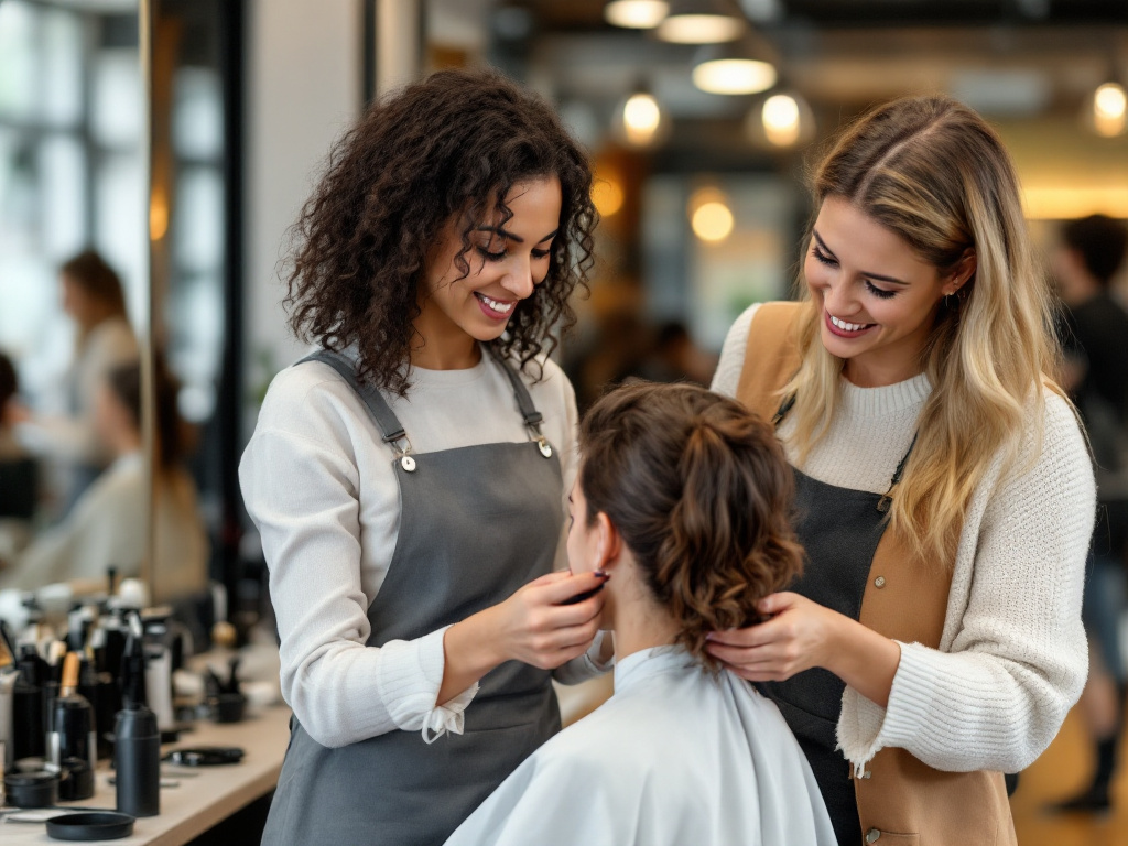 Create a dynamic, editorial style image depicting a young apprentice