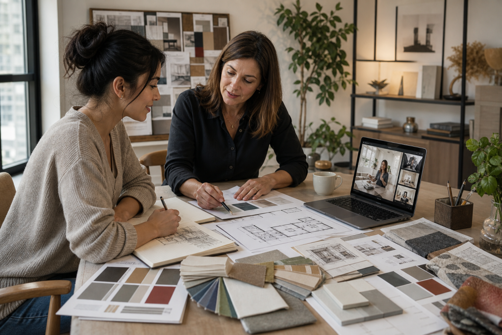 decoratrice interieur seance debriefing client