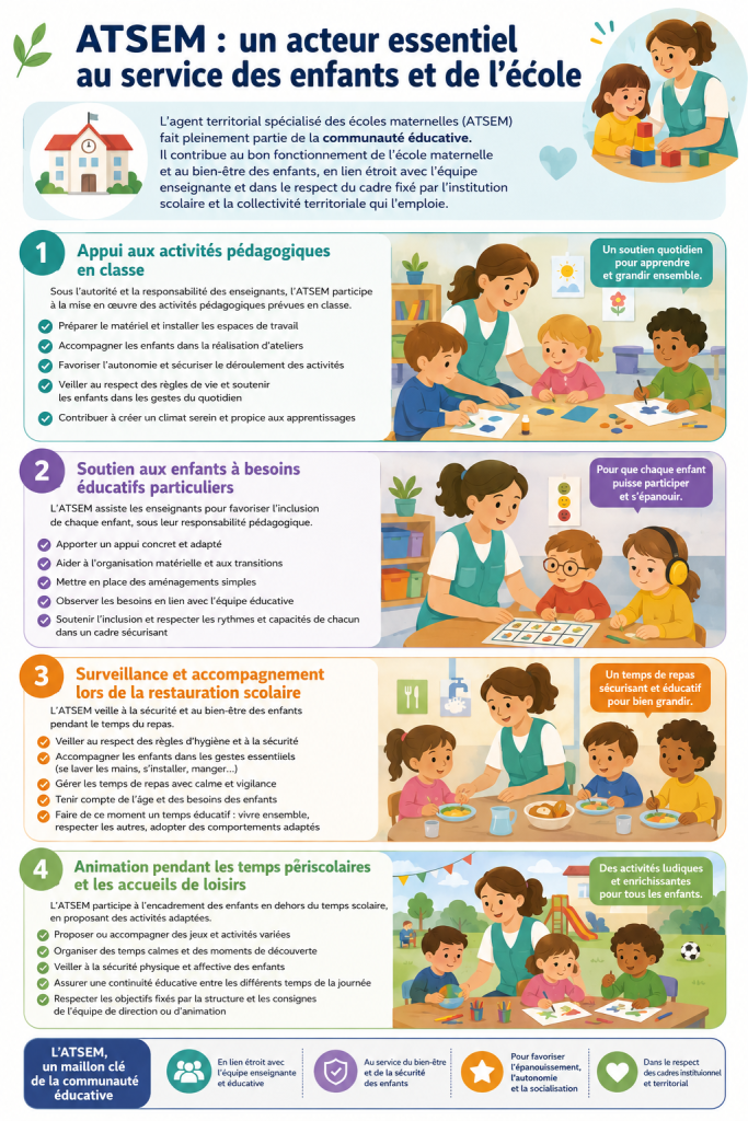 Infographie atsem role mission cesad