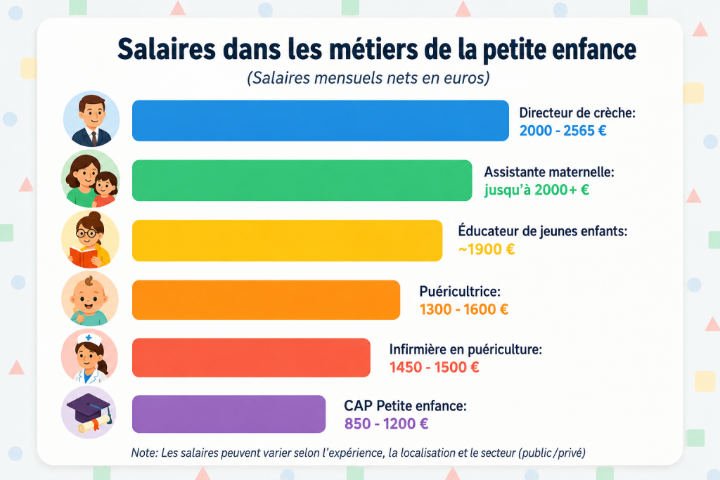 Salaire metier petite enfance 2026 cesad