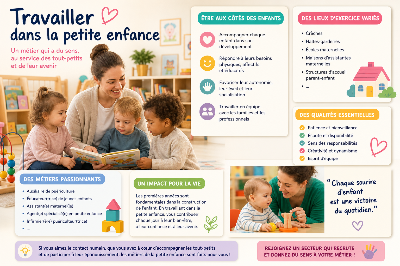 travailler dans la petite enfance