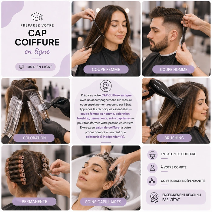 Formation metiers coiffure cesad