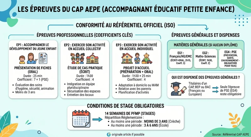 Les Épreuves Professionnelles du CAP AEPE (Blocs de compétences)
