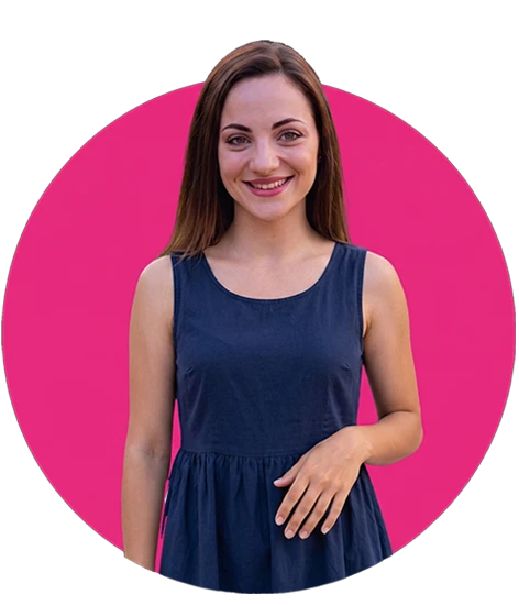 Etudiante fille rose