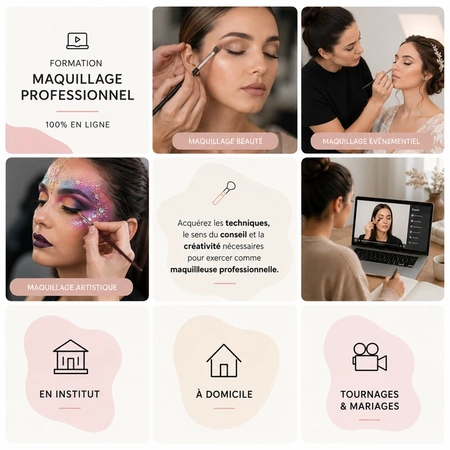Formation maquillage professionnel en ligne