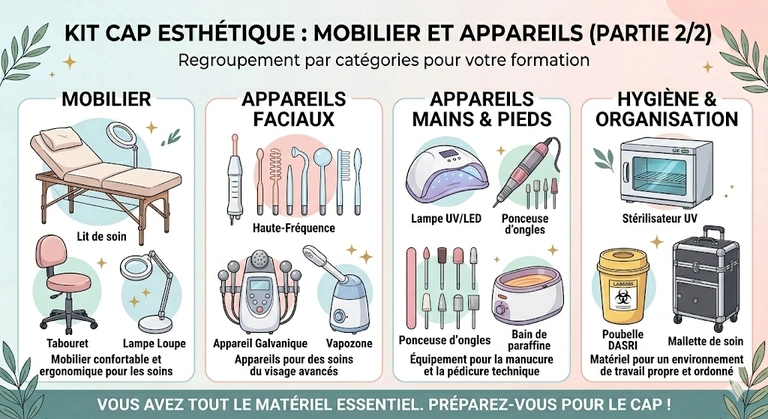 Kit CAP Esthétique : Synthèse du Matériel essentiel pour l'examen