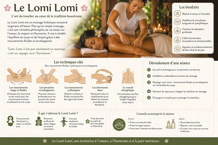 La philosophie du modelage Lomi-Lomi