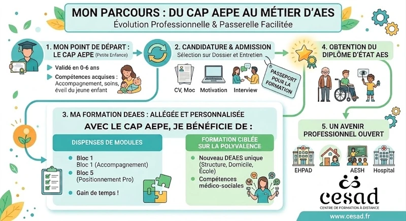 évolution professionnelle de la petite enfance vers le médico-social.