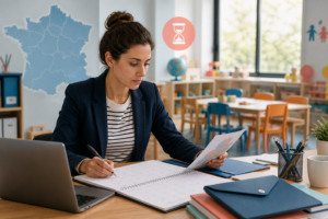 Create a polished editorial style image about preparing for the ATSEM public