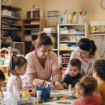 Créer une illustration éditoriale réaliste et sensible dans une école