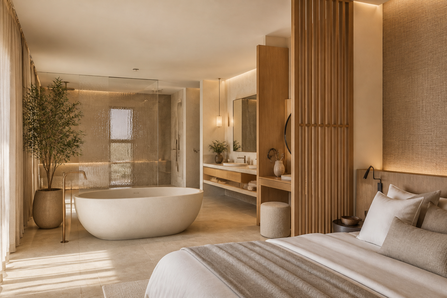 Salle de Bains ouverte sur chambre : Une bonne idée ?