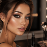 Créez une image éditoriale beauté en gros plan d’un modèle au regard captivant,