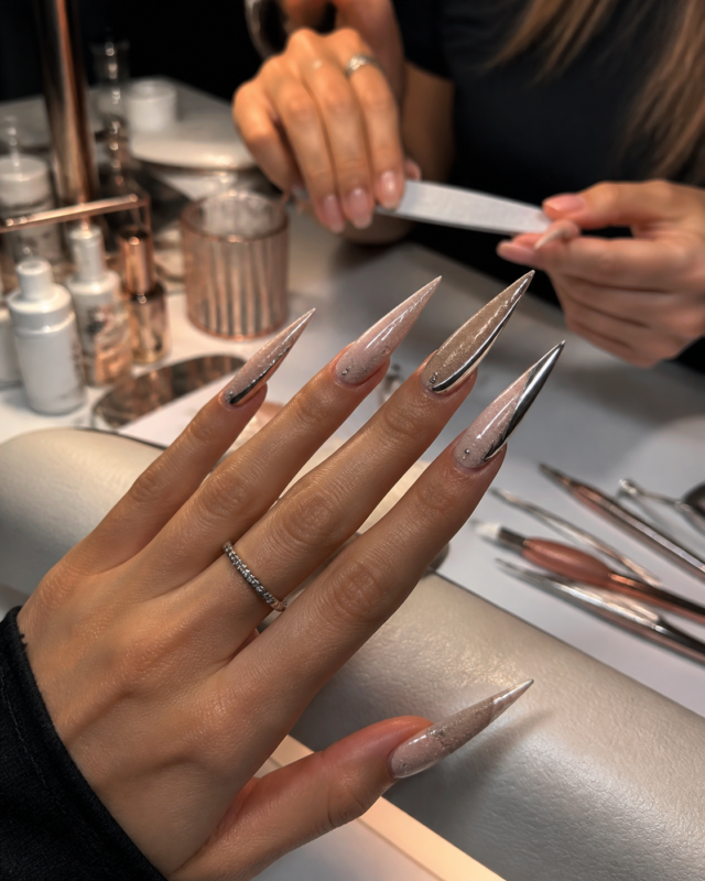Ongle stiletto : forme, pose, entretien — le guide complet 2026