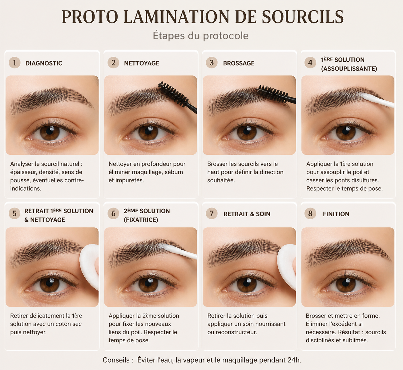 proto lamination de sourcils