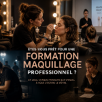 Vous pensez à cette image presque cinématographique de la maquilleuse dans la